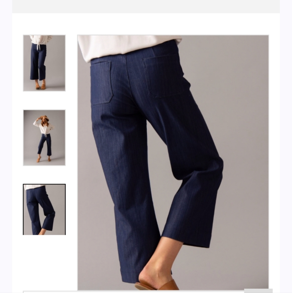 Wide leg crop pants XS & M